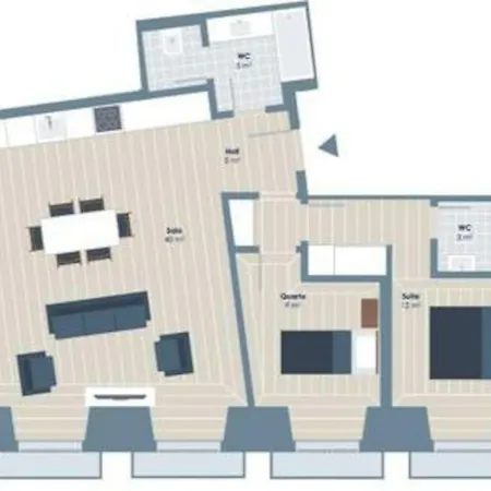 Unique 2 Bdr River View Baixa Alfama C Daire